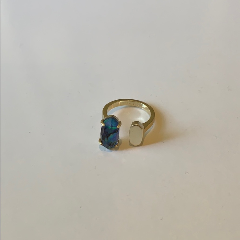 Kendra Scott Pryde Gold Open Ring in Abalone